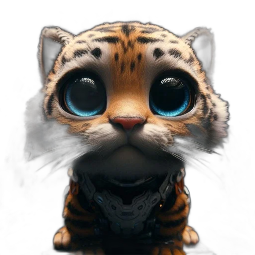 animal, creature, face, fantasy art, photorealistic, concept art, 3d render, detailed transparent PNG cut-out