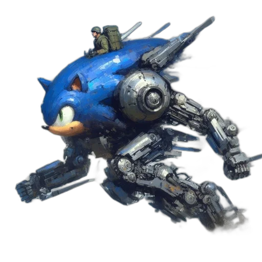 robot, weapon, creature, dragon, concept art, 3d render, photorealistic, fantasy art transparent PNG cut-out