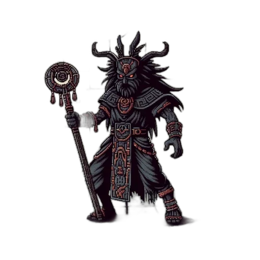 staff, fantasy art, concept art, pixel art, 3d render, dark, grand, stone transparent PNG cut-out