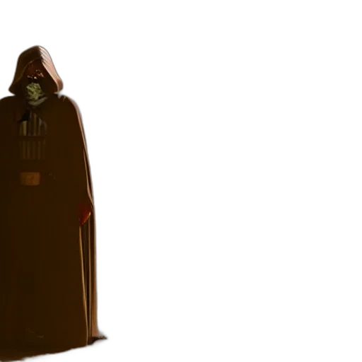 jacket, staff, weapon, mask transparent PNG cut-out