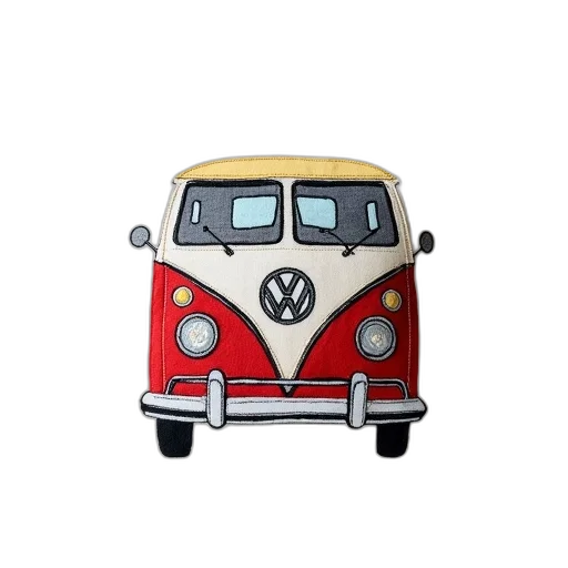 car, 3d render, concept art, photorealistic, white, pillow, colorful, embroidered transparent PNG cut-out