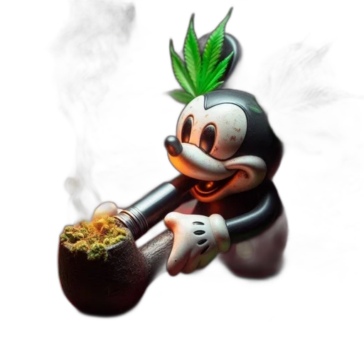 food, robot, concept art, 3d render, pixel art, fire, mickey, mouse transparent PNG cut-out