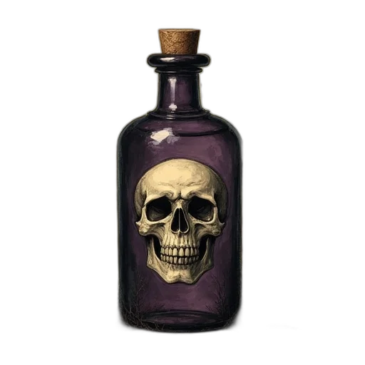bottle, 3d render, photorealistic, concept art transparent PNG cut-out