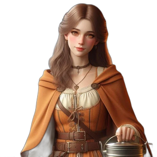 staff, jewelry, dress, crown, fantasy art, concept art, oil painting, photorealistic transparent PNG cut-out