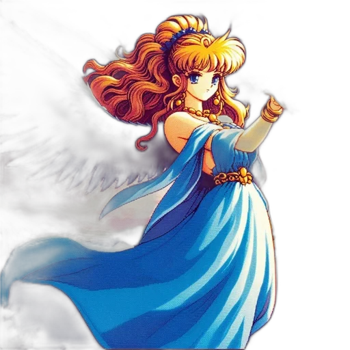 dress, sword, staff, weapon, fantasy art, concept art, pixel art, comic book art transparent PNG cut-out