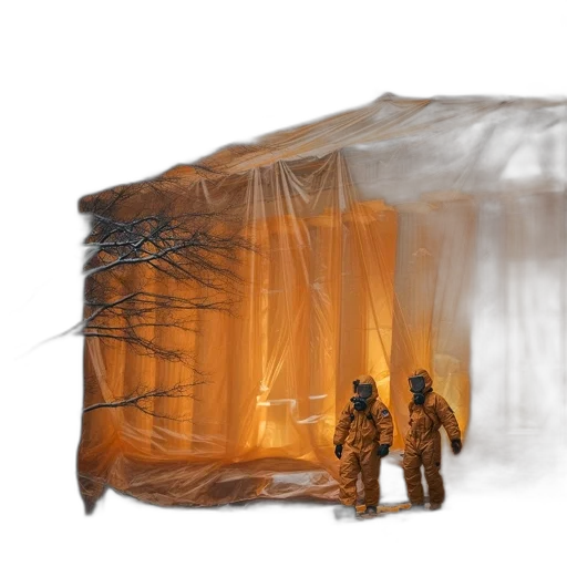 furniture, umbrella, mask, concept art, 3d render, fog, forest, outer space transparent PNG cut-out