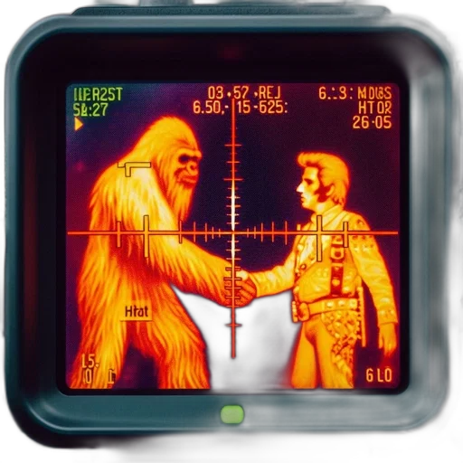 robot, pixel art, concept art, two, thermal, images, one, potential transparent PNG cut-out
