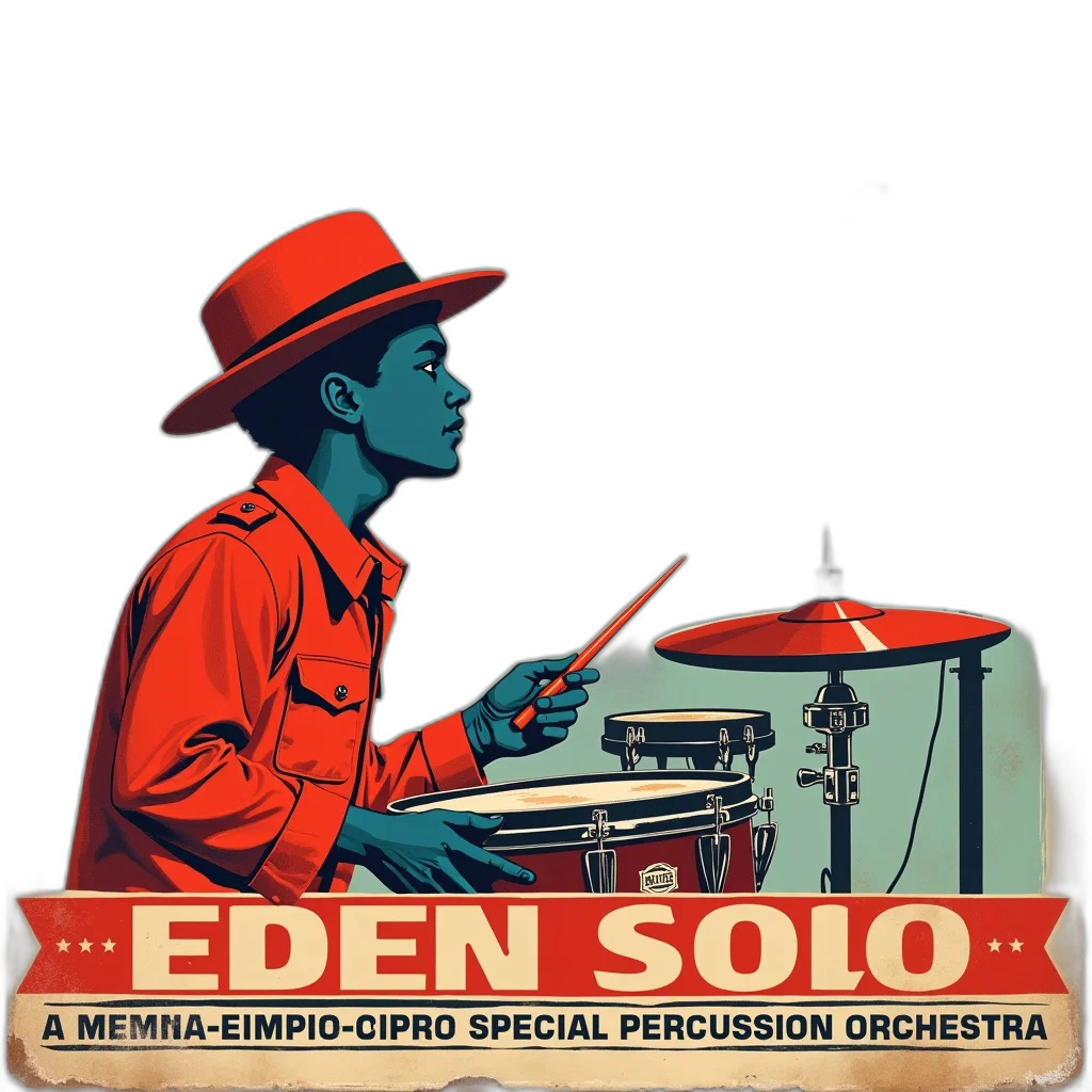 concept art, comic book art, cartoon, red, vintage, record, album, cover transparent PNG cut-out
