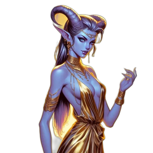 jewelry, staff, dress, fantasy art, concept art, comic book art, pixel art, blue transparent PNG cut-out