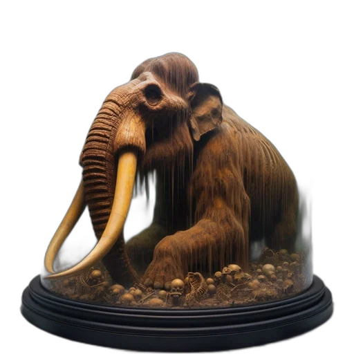 animal, creature, mask, hat, 3d render, concept art, photorealistic, enormous transparent PNG cut-out