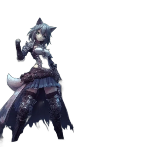 weapon, staff, sword, animal, concept art, fantasy art, anime, 3d render transparent PNG cut-out