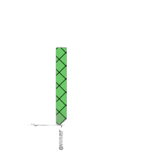 sword, weapon, umbrella, staff, pixel art, 3d render, concept art, green transparent PNG cut-out