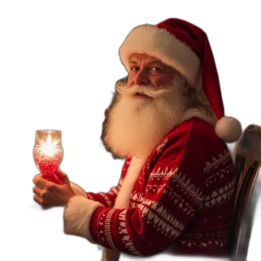 3d render, how, have, santa transparent PNG cut-out