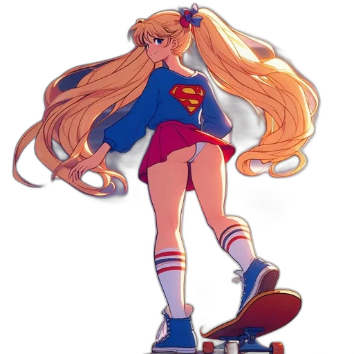dress, anime, pixel art, concept art, cartoon, neon, colorful, red transparent PNG cut-out