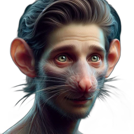 face, creature, mask, animal, photorealistic, concept art, fantasy art, cartoon transparent PNG cut-out