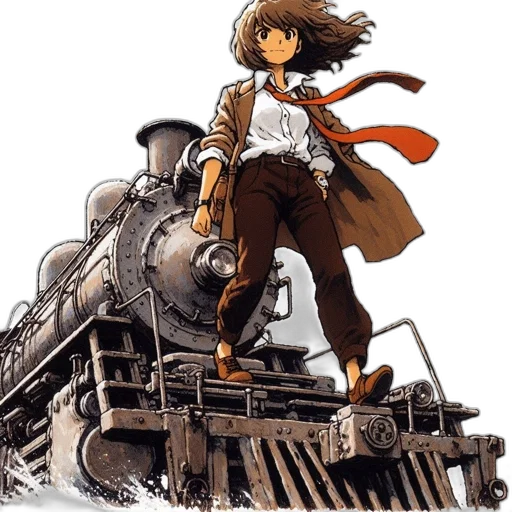 weapon, concept art, comic book art, anime, pixel art, animated, female, character transparent PNG cut-out