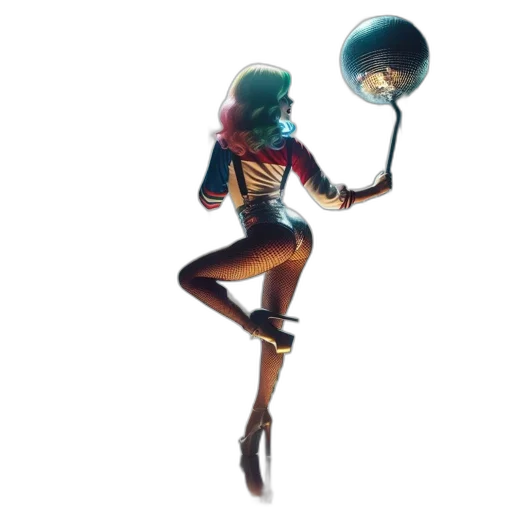 staff, weapon, concept art, comic book art, 3d render, fantasy art, neon lights, woman transparent PNG cut-out