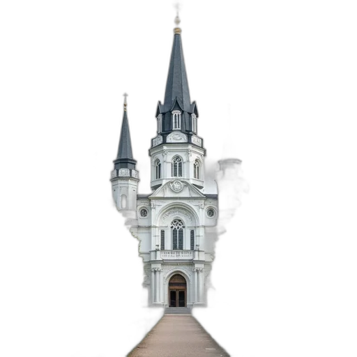 building, crown, staff, concept art, 3d render, photorealistic, pixel art, fog transparent PNG cut-out
