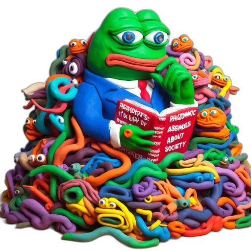 food, creature, jewelry, 3d render, anthropomorphic, frog, reads, book transparent PNG cut-out