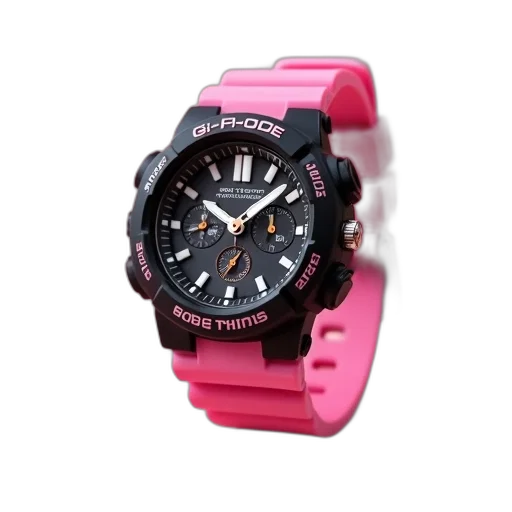 jewelry, baby, watch, kids, pink, casier, black, accents transparent PNG cut-out