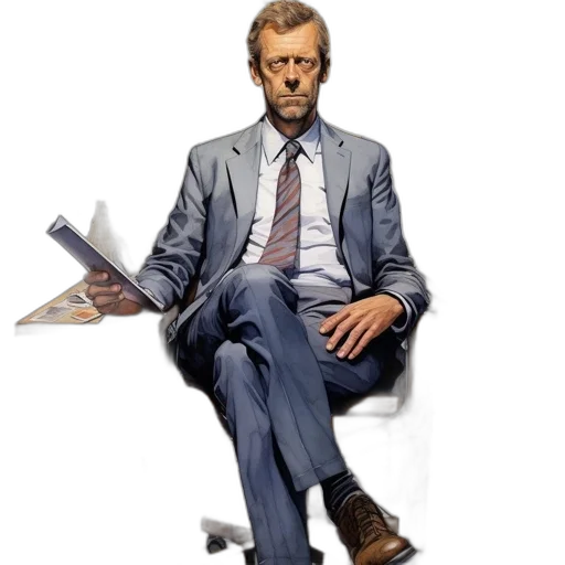 staff, furniture, jacket, concept art, photorealistic, 3d render, comic book art, man transparent PNG cut-out