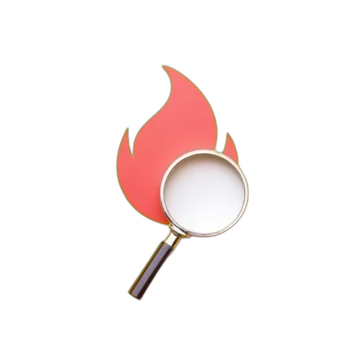 staff, jacket, jewelry, weapon, fire, magnifying, glass, placed transparent PNG cut-out