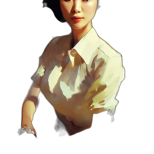 staff, face, dress, jewelry transparent PNG cut-out