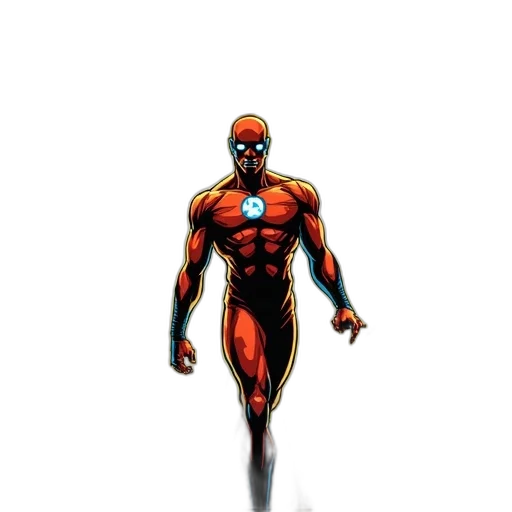 robot, animal, creature, comic book art, concept art, 3d render, pixel art, red transparent PNG cut-out