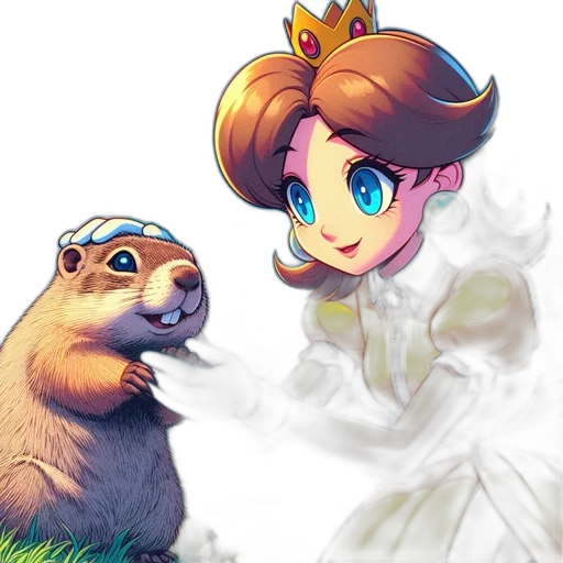 crown, animal, concept art, pixel art, fantasy art, watercolor, pastel, young transparent PNG cut-out