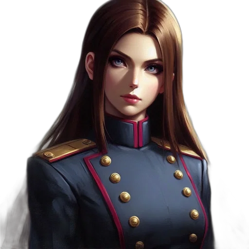 staff, face, crown, jacket, concept art, fantasy art, anime, photorealistic transparent PNG cut-out