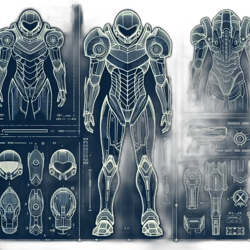 robot, concept art, comic book art, fantasy art, cyberpunk, outer space, monochrome, dark transparent PNG cut-out