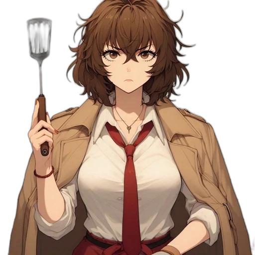 staff, weapon, food, jacket, anime, concept art, pixel art, cartoon transparent PNG cut-out