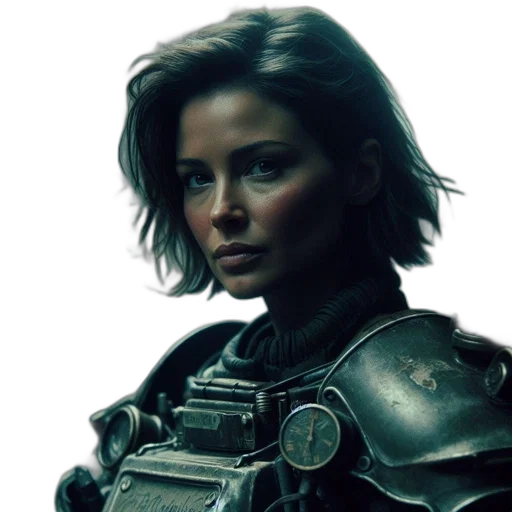 jacket, face, robot, concept art transparent PNG cut-out
