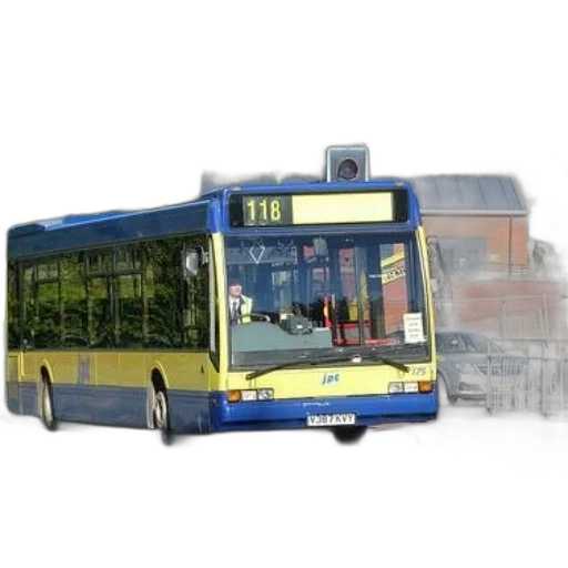 car, photorealistic, 3d render, concept art, oil painting, city street, blue, yellow transparent PNG cut-out