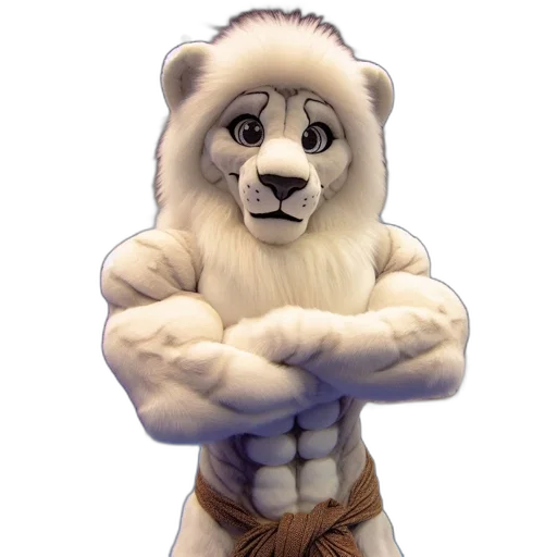 animal, staff, 3d render, concept art, photorealistic, fantasy art, character, dressed transparent PNG cut-out