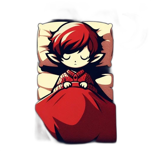 dress, staff, mask, pixel art, concept art, fantasy art, anime, red transparent PNG cut-out
