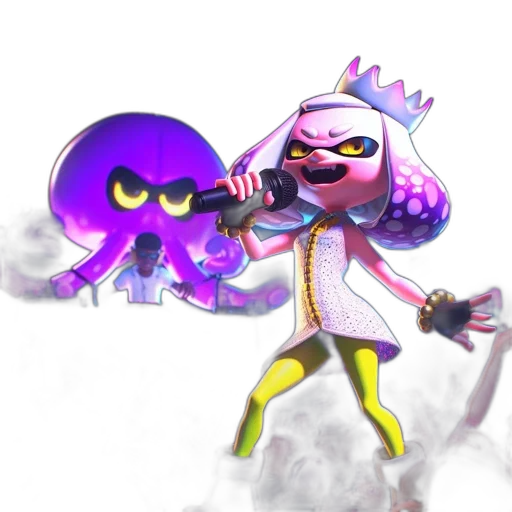 weapon, staff, crown, jacket, concept art, 3d render, vaporwave, pixel art transparent PNG cut-out