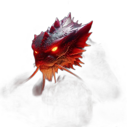 dragon, creature, mask, animal, concept art, fantasy art, photorealistic, watercolor transparent PNG cut-out