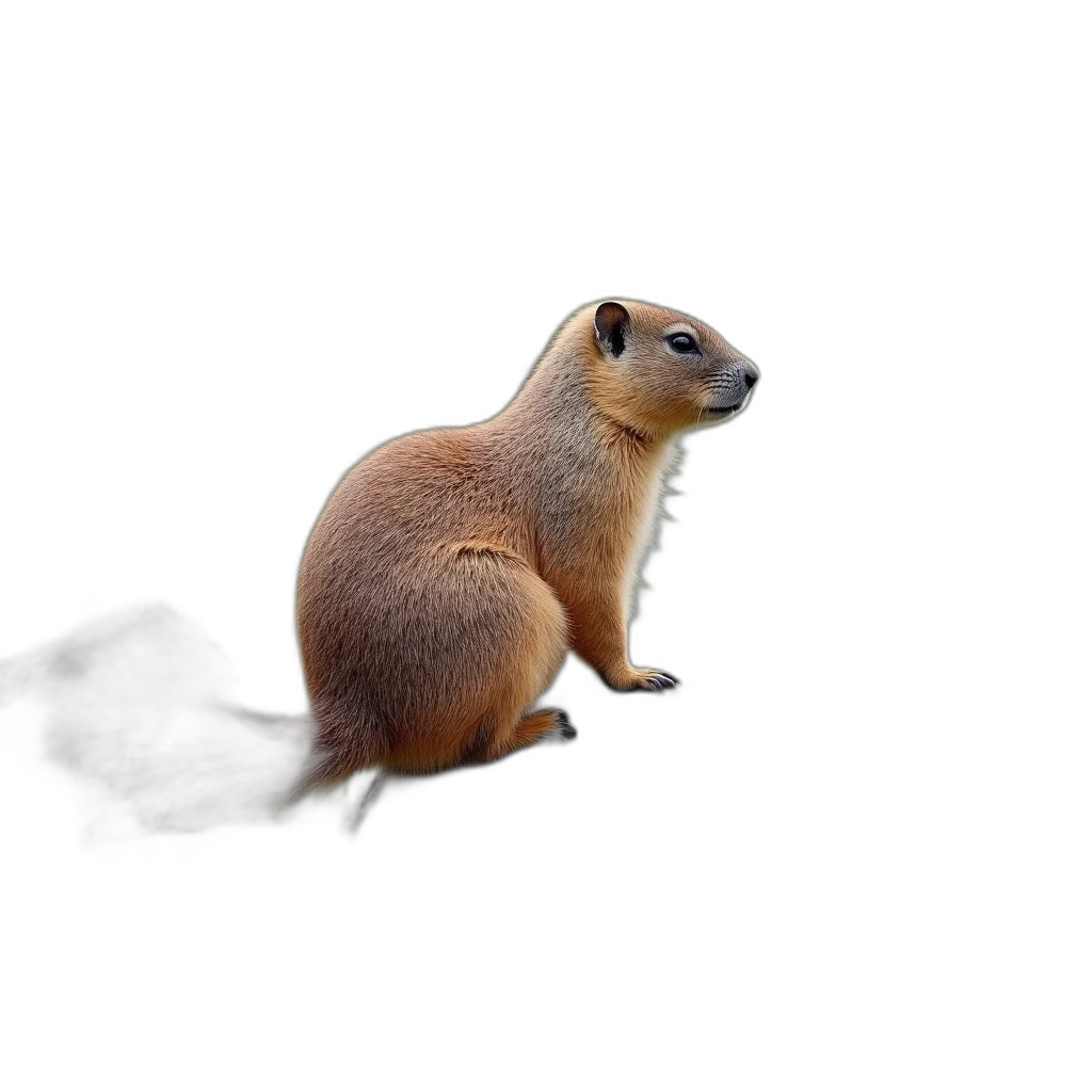 animal, creature, staff, hat, photorealistic, 3d render, concept art, brown transparent PNG cut-out