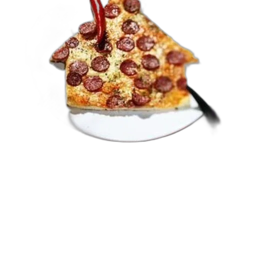 food, hat, crown, shoes, 3d render, photorealistic, slice, pepperoni transparent PNG cut-out
