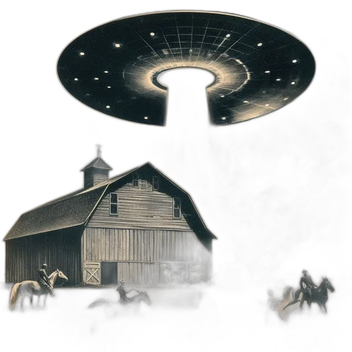 hat, concept art, pixel art, outer space, fog, night, ufo, hovers transparent PNG cut-out