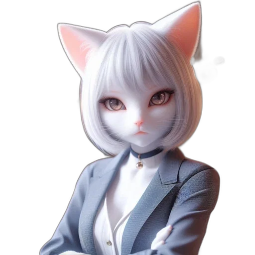 staff, robot, animal, mask, anime, concept art, 3d render, pixel art transparent PNG cut-out