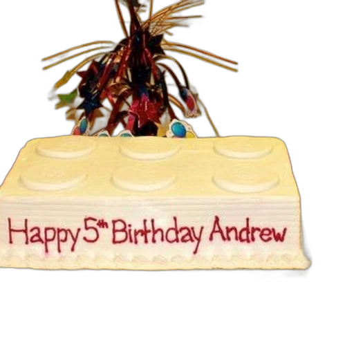 white, birthday, cake, red, icing, says, happy, 5th transparent PNG cut-out