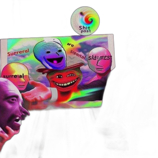 mask, food, weapon, staff, vaporwave, 3d render, concept art, outer space transparent PNG cut-out
