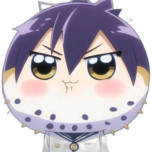 anime, cartoon, 3d render, animated, character, features, circular, face transparent PNG cut-out