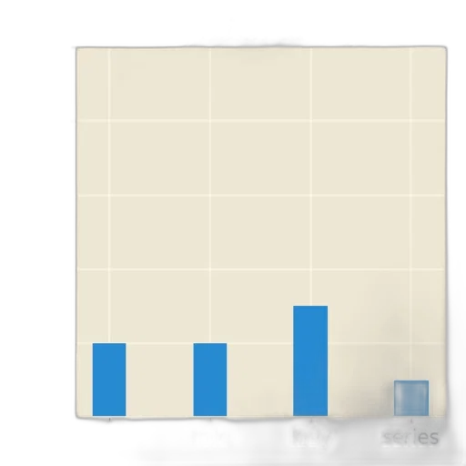 pixel art, 3d render, blue, monochrome, bar, chart, titled, most transparent PNG cut-out