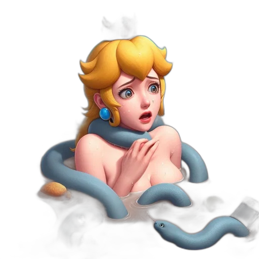 crown, dress, concept art, pixel art, 3d render, fantasy art, underwater, pastel transparent PNG cut-out