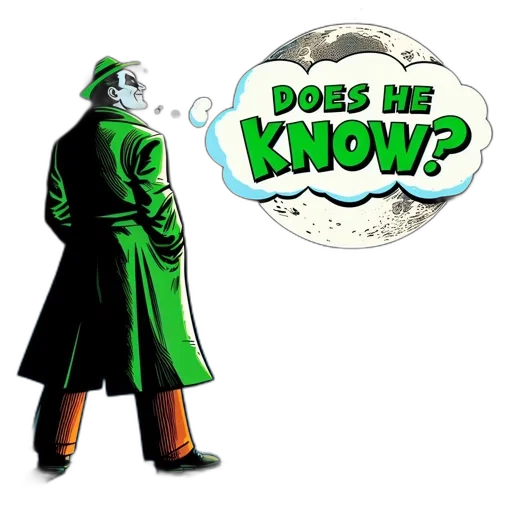 jacket, staff, comic book art, concept art, illustrative, comic, scene, displays transparent PNG cut-out