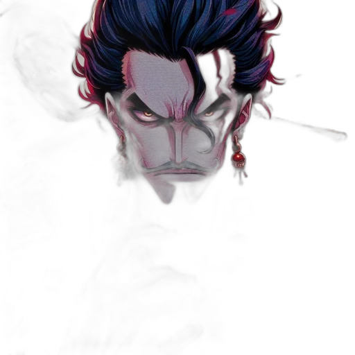 mask, face, creature, crown, concept art, comic book art, fantasy art, watercolor transparent PNG cut-out