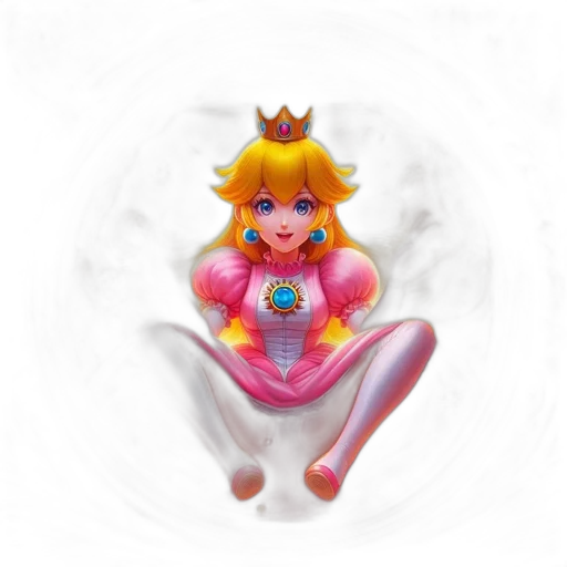 crown, dress, mask, weapon, 3d render, pixel art, concept art, fantasy art transparent PNG cut-out